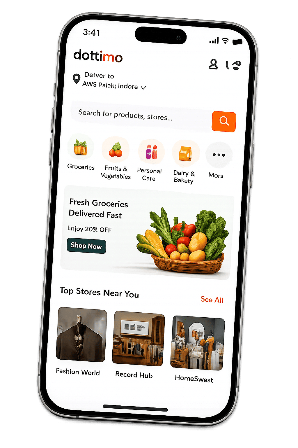 Dottimo App on iPhone